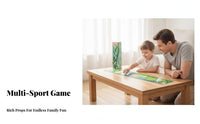Parent-Child Interaction Tabletop Shuffleboard Curling Set Effortless Gliding Pucks Portable Curling Shuffleboard Game Educational Fun
