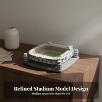 Football Field Model Great Gift Soccer Stadium Desktop Ornament Modern Design Resin Football Stadium Sculpture for Living Room, Man Cave, Bookshelf