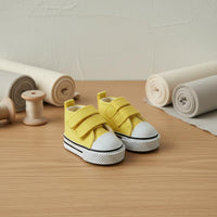 BJD Doll Shoes Hook and Loop Fastener Strap 5cm Doll Shoes Classic Athletic Shoe Design Small Canvas Sneakers