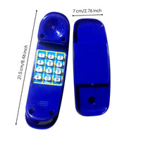 Realistic Design Kids Play Phone with Sounds Develops Skills Toy Phone with Sound Lightweight Playhouse Telephone Rounded Edges for Preschoolers, Toddlers, Treehouse