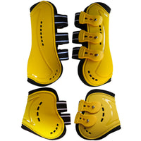 4 Pieces Tendon Boots Breathable Leg Guards Impact-Resistant for Equestrians