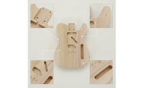Traditional Design Style Electric Guitar Body with Screw Attached Neck on Poplar Guitar Body Customizable Instrument Part for Luthier, Hobbyists