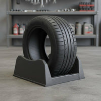 Lightweight Car Tire Display Rack Multi-Purpose Plastic Tire Display Stand Space Saving Wheel Rim Holder Stackable Design for Auto Repair Shops, Showroom, Garage, Exhibition, Warehouse