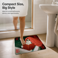Cute Cat Absorbent Non-Slip Bathroom Mat for Toilet and Washbasin