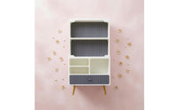 Dollhouse Side Cabinet Ribbed Front Mini Display Shelf Cabinet Display Shelf Model Compact Miniature Furniture Fine Workmanship