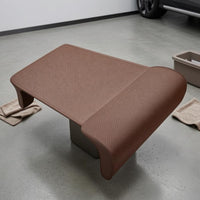 Non-Slip Base Car Seat Leg Rest Cushion Perforated Snap-on Car Seat Leg Rest Leather-Like Under-Thigh Support Cushion Contoured