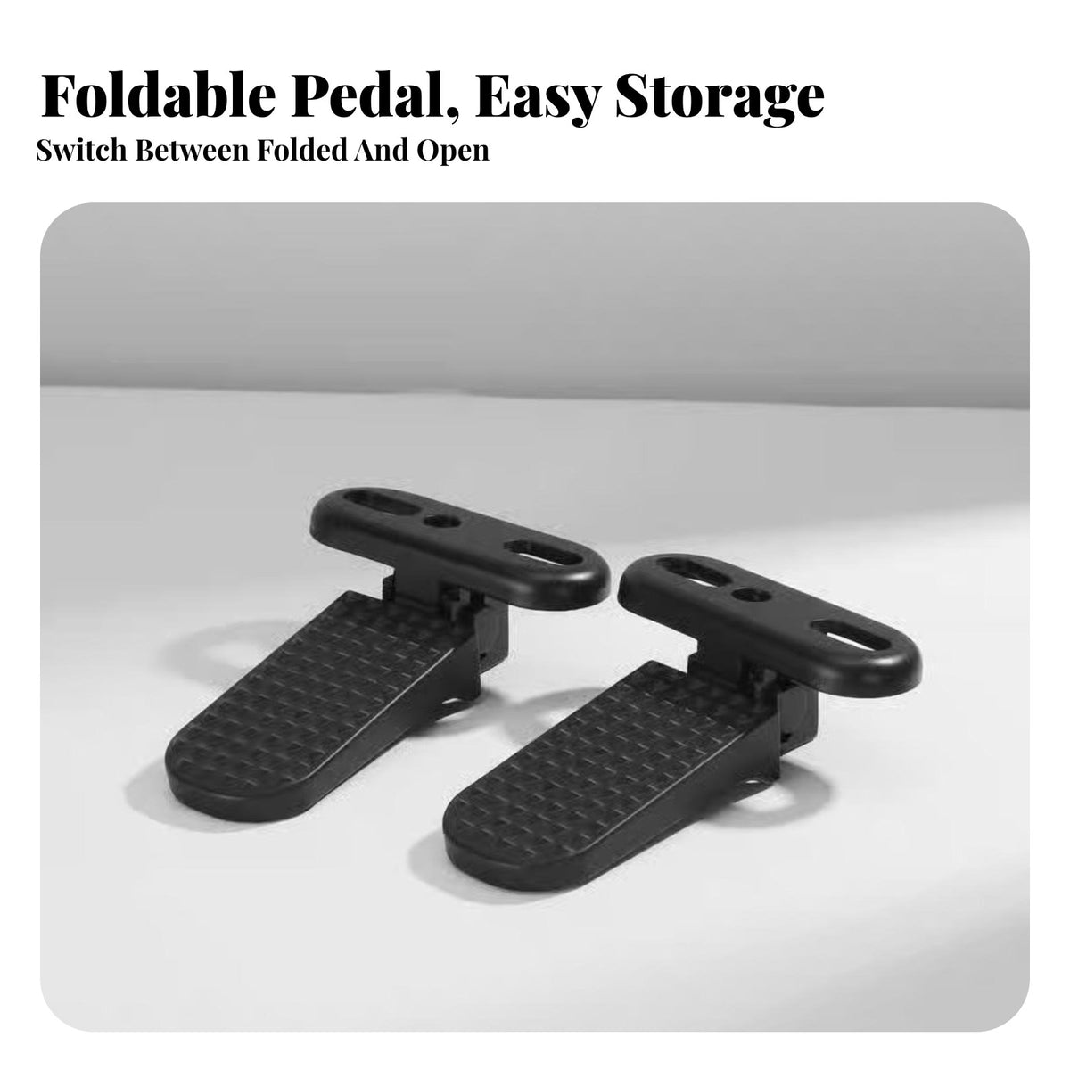 2 Pieces Foldable Foot Pegs Widened & Thickened Rear Seat Footrest Rear Passenger Foot Peg Non-Slip Surface for Children