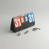 Multi-Game Scoreboard Waterproof Manual Flip Scoreboard Double-Sided Sports Gear for Coaches, Referees, Basketball, Competition, Football