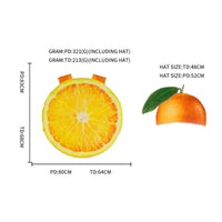 Orange Slice Costume Realistic Design Funny Orange Outfit 3D Effect Fruit Costume