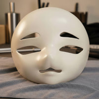 Blank Stylized Costume Head Base Face Covering Ready to Paint Animegao Face Covering Base Lightweight Craft Supply for Cosplayers, Comic Conventions