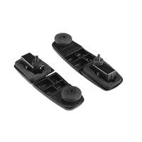 2 Pieces Black Tailgate Glass Hinge Kit Molded Rear Window Hinge Kit Metal Fasteners Auto Accessory Round Mounting Pads
