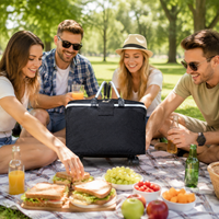 Foldable Portable Car Outdoor Cooler Bag Thickened Large Capacity Insulated Box with Universal Wheels