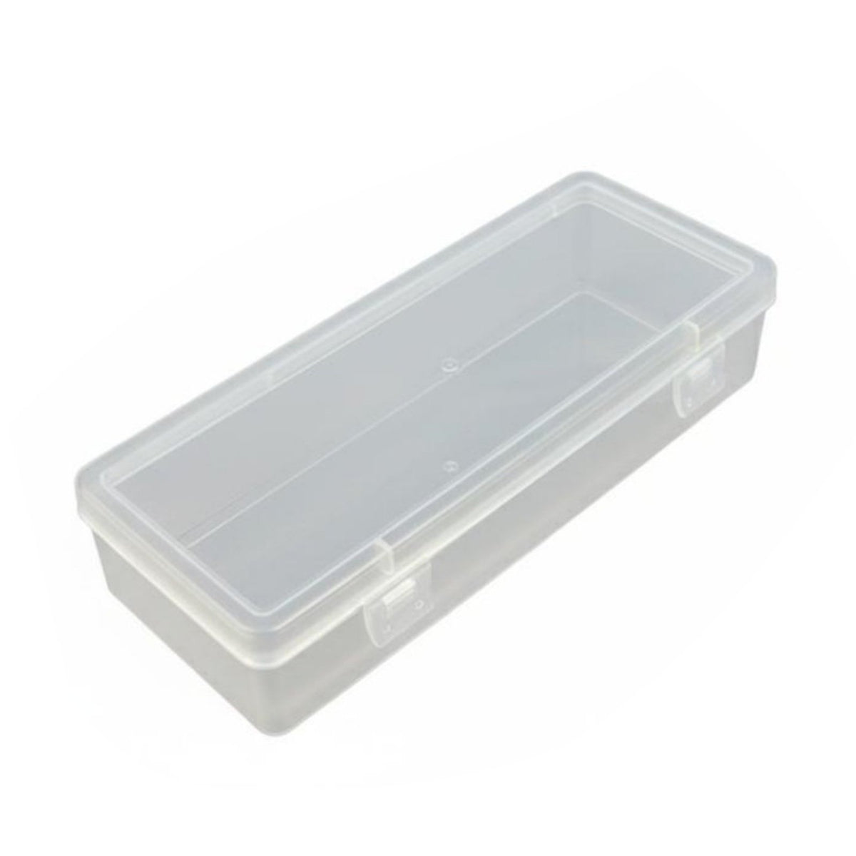 Clear Box with Lid Secure Closure Sample Box Stackable Mini Rectangular Container for Crafters, Workshop