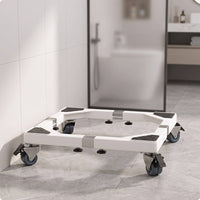 Heavy Duty Washing Machine Stand with Wheels Low-Height Washing Machine Stand Long-Lasting Mobile Roller Base Rust-Resistant for Renters