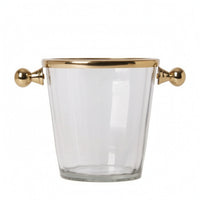 Ice Bucket Vintage Bar Bucket Wine Cooler Decorative Vessel Tabletop for Home Bartenders, Dining Table, Parties
