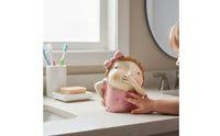Nose Pinching Statue Humorous Decor Pinching Nose Figurine Unpleasant-Smelling Face Sculpture Playful Design Round Lad