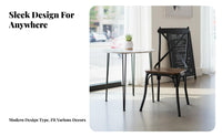 Simple Design Industrial Design Side Chair Sturdy Construction Restaurant Seat Commercial-Grade Seating Furniture Easy to Clean for Cafe Owners, Homeowners, Dining Room, Eatery, Kitchen, Balcony