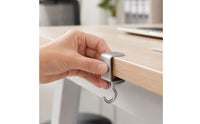 4 Pieces Desk-Edge Hanging Hook Simple to Install Clamp-on Desk Hook Heavy Duty Table Hanger for Students, Dorm Rooms