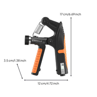 Built-in Counter Adjustable Hand Gripper Non-Slip Handle Digital Hand Gripper Rotary Knob Grip Strength Instructor Compact for Home Gym