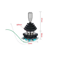 Self-Resetting 4NO Industrial Joystick Silver Alloy Contacts 4 Position Momentary Joystick Switch Oil Resistant Elastic Return Joy Stick Long Service Life for Engineers, Technicians, Automation Equipment