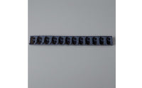 Flat Mounting Base Conductive Rubber Key Strip Dark Blue-Black Keyboard Connection Strip Flexible Rubber Key Contacts