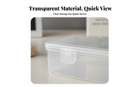 Small Clear Box Multipurpose Compact Storage Box Lightweight Mini Rectangular Container for Crafters, Hobbyists, Craft Room, Office, Workshop