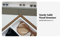 Black Walnut Finish 7 Slot Eyeglass Tray Professional Design 7-Slot Sunglasses Tray Versatile Use for Retailers, Drawer