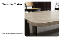Wabi-Sabi Design Irregular Stone-Top Table Natural Texture mistShaped Table Modern Minimalist Design Living Room Furniture Versatile Use for Guesthouse Owners, Apartment Dwellers, Interior Designers, Small Areas, Reception Area, Office, Bedroom