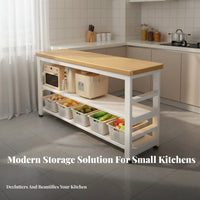 Microwave Oven Stand Large Capacity Kitchen Microwave Stand Space Saving Multi-Tier Kitchen Shelf for Home Cooks, Adults, Pantry, Living Room, Balcony