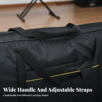 61 Key Keyboard Bag Hand-Carry and Shoulder Strap Electronic Piano Carrying Case 61 Key Keyboard Case Waterproof for Musicians