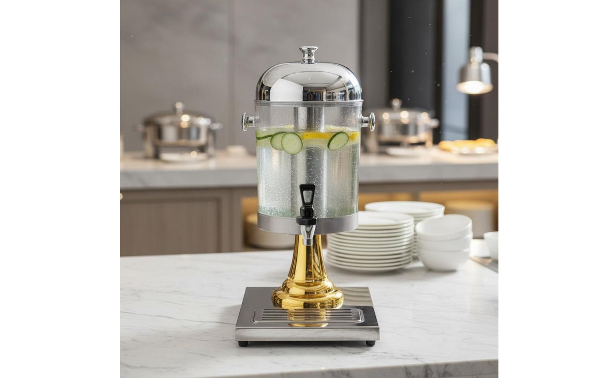 Stainless Steel Beverage Dispenser Large Capacity Buffet Drink Dispenser Catering Equipment Easy to Clean Coffee Urn for Buffets