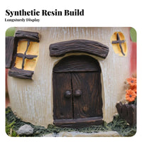 Resin Toadstool Cottage Whimsical Design Toadstool Fairy House for Gardeners