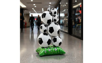 Standing Design Global Soccer Tournament Soccer Display Large Size Soccer Balloon Stand for Shop Entrance