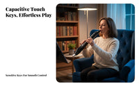 Built-in Speakers Electronic Saxoph Single Rechargeable Electronic Wind Instrument Headph Single Support for Beginners, Seniors, Performance