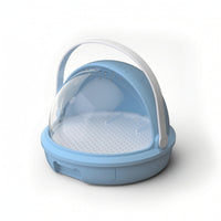 Snail Terrarium Ventilated Snail Habitat with Handle Breeding Box Transparent Terrarium with Handle Detachable for Children