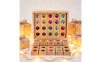 20 Pieces Acrylic Blocks with Wooden Tray Faceted Gem Blocks Sorting Building Piece Set for Classroom