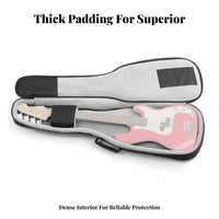 Electric Guitar Gig Bag 30mm Thick Padding Padded Guitar Backpack Soft Lining Neck Support Strap for Rehearsal, Gigs