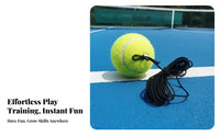 Return Tennis Beginner Friendly Single-Player Training Kit Practice Kit Improves Skills Practice Tool for Beginners, Adults, Outdoor, Backyard