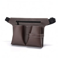 Leather-Like Barber Waist Bag Structured Waist Bag with Adjustable Strap Handsunrestricted Hairdresser Tool Pouch Easy to Clean for Hairdressers, Barbershop