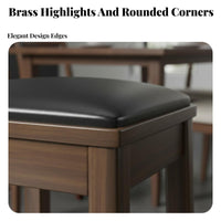 Solid Wood Construction Stackable Square Stool Space-Saving Square Top Stacking Stool Sturdy and Long-Lasting Backless Seat Multi-Purpose for Adults, Homeowners, Parents, Living Room, Bedroom, Kitchen, Entryway