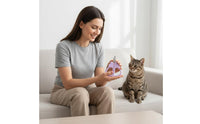Cat Nail Scissors Rounded Tip Pet Nail Clippers Ergonomic Design Kitten Claw Grooming Tools for Beginners, Kittens