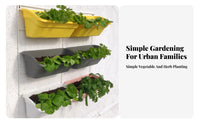 Modular Combination Multi-Tier Railing Pot Rack Space-Saving Hanging Flower Box Multipurpose Wall Planter Detachable Hooks for Apartment Dwellers, Plant Lovers, Homeowners, Balcony, Fence, Patio, Garden