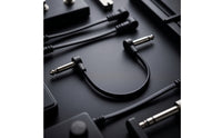 Low-Profile Flat Interconnect Cable with Right-Angle Plugs Flexible Guitar Pedal Interconnect Cable Ribbon Long-Lasting for Stage