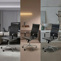 Home Office Chair Height-Adjustable Swivel Office Chair Padded for Study Room