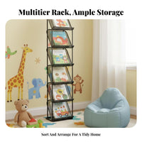 5-Tier Ladder shelving single-piece Floor-Standing 5-Tier Ladder Shelf Freestanding flexible for homeowners, Balcony