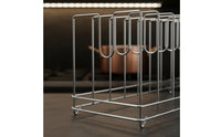 Pizza Pan Rack Silver-Plated-Plated Multi-Tier Baking Sheet Holder Sheet Pan Rack Space-Saving Rust-Resistant for Restaurants