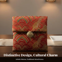 Chinese Design Jewelry Pouch Handmade Embroidered Jewelry Bag Versatile Chinese Silk Pouch for Gift Recipients, Women, Gifting, Wedding Favor