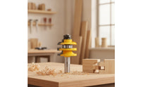 Anti-Kickback Router Bit with 1/2 Inch Shank Precision Shaping Router Bit Smooth Tool Clean for Cabinet Makers, Woodworkers, Woodworking Shop, Trim Work