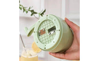 Manual Hand-Crank Ice Crusher Transparent Manual Ice Crusher Lidded Snow Cone Machine