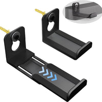 L-Shaped Wall-Mounted Soundbar Bracket Compatible with Multiple Soundbars, Adjustable Metal Mount